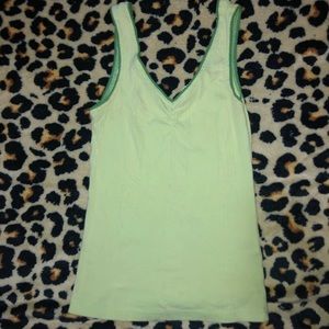 pastel lime green tank top